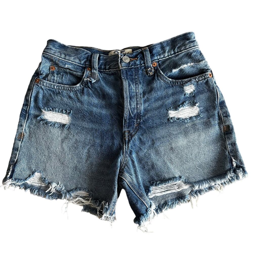 Free People We the Free Makai Cut off Short Vintage Light Denim 25